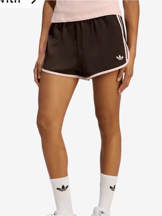 adidas Pants - adidas Women's Burgundy Athletic Shorts with White Trim
